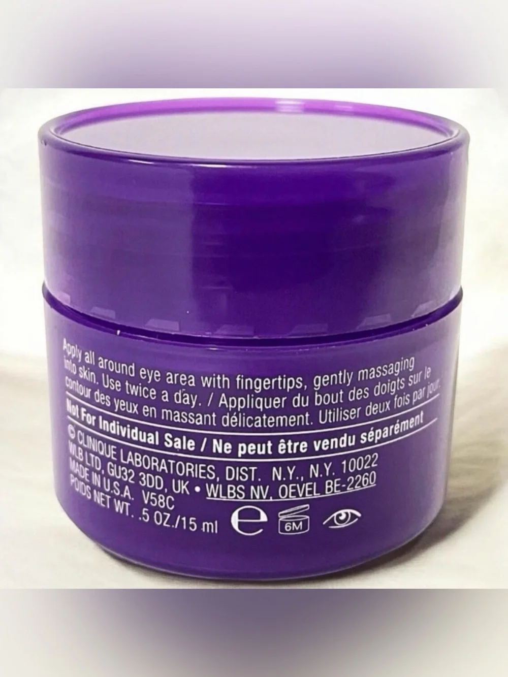 CLINIQUE Smart Clinical Repair Wrinkle Correcting Eye Cream 15mL set of 2 new.